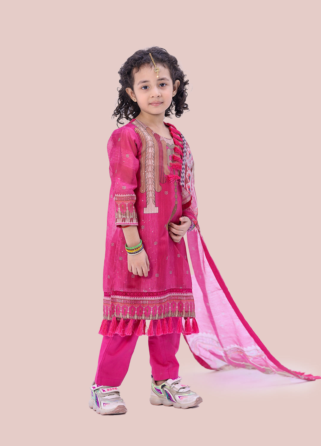 Girls 3 Peace Pink Suit
