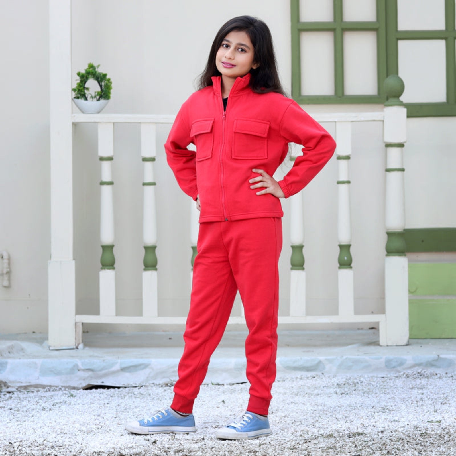 Girls Mini Zipper TrackSuit